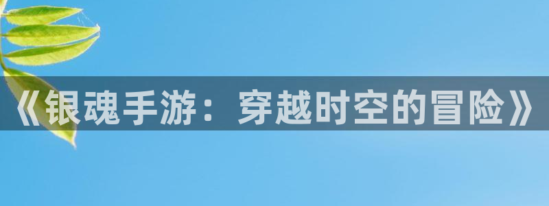 acg动漫acg：《银魂手游：穿越时空的冒险》